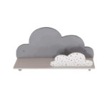 شلف دیواری اتاق کودک طرح ابر مدل MKids52-Gray