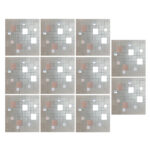 دیوارپوش مدل تایل بین کابینتی پشت چسبدار کد 20074 بسته 11 عددی