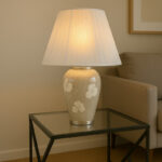 آباژور رومیزی مدل یونا لاستر طرح دار