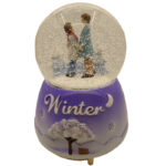 گوی موزیکال مدل پمپی دیدار عاشقانه برفی