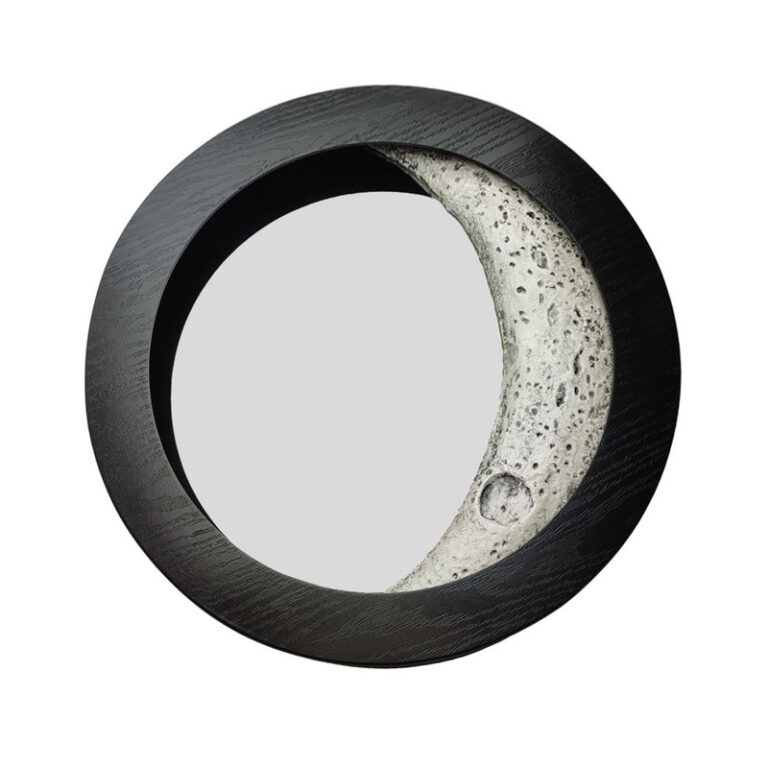 آینه دیواری مدل حلال ماه طرح ال ای دی دار