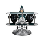 ساعت رومیزی ورقه‌ای مدل هواپیما کد TN-110