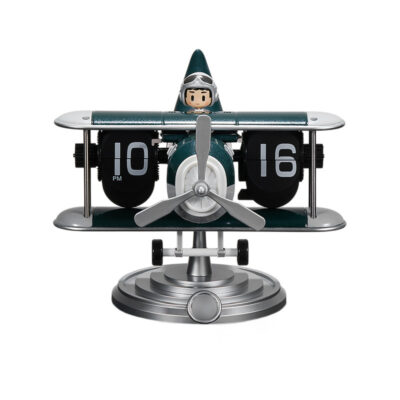 ساعت رومیزی ورقه‌ای مدل هواپیما کد TN-110