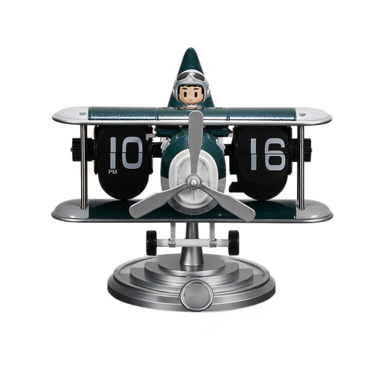 ساعت رومیزی ورقه‌ای مدل هواپیما کد TN-110