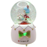 گوی موزیکال مدل پمپی modern girl طرح دختر و اسب شاخدار کد PAB7663