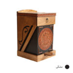 ست سطل و جای دستمال کاغذی مدل پدالی