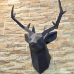 مجسمه مدل گوزن چند ضلعی