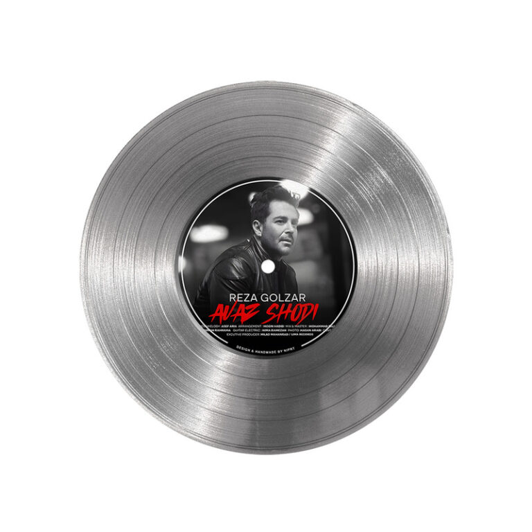 تابلو نیپ آرت طرح دیسک گرامافون مدل 9161 فریم نقره ای