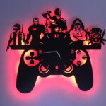 ساعت دیواری مدل شخصیت های گیمینگ