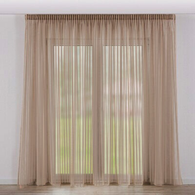 پرده تیکو دکو مدل دوخت ساده تور کادکا طرح دار سایز 280x300 سانتیمتر