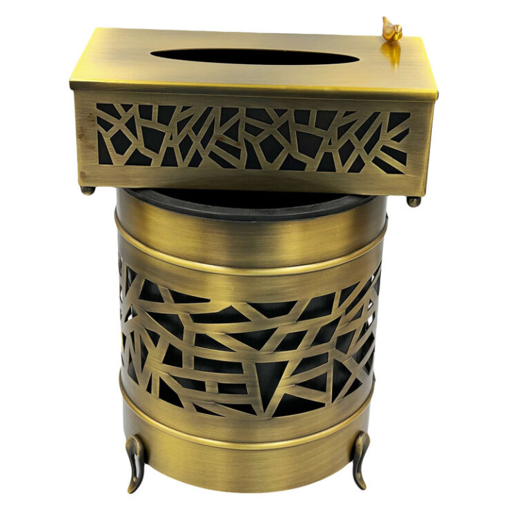 سطل و جای دستمال کاغذی مدل لیزری کد 3003