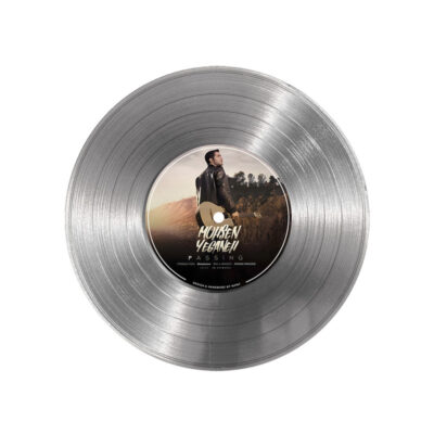 تابلو نیپ آرت طرح دیسک گرامافون مدل 9158 فریم نقره ای