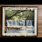 تابلو فرش دستبافت مدل آبشار بهشت کد NKP.T 2/48