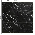 دیوارپوش مدل تایل بین کابینتی طرح سنگ مرمر پشت چسبدار کد 1 بسته 11 عددی