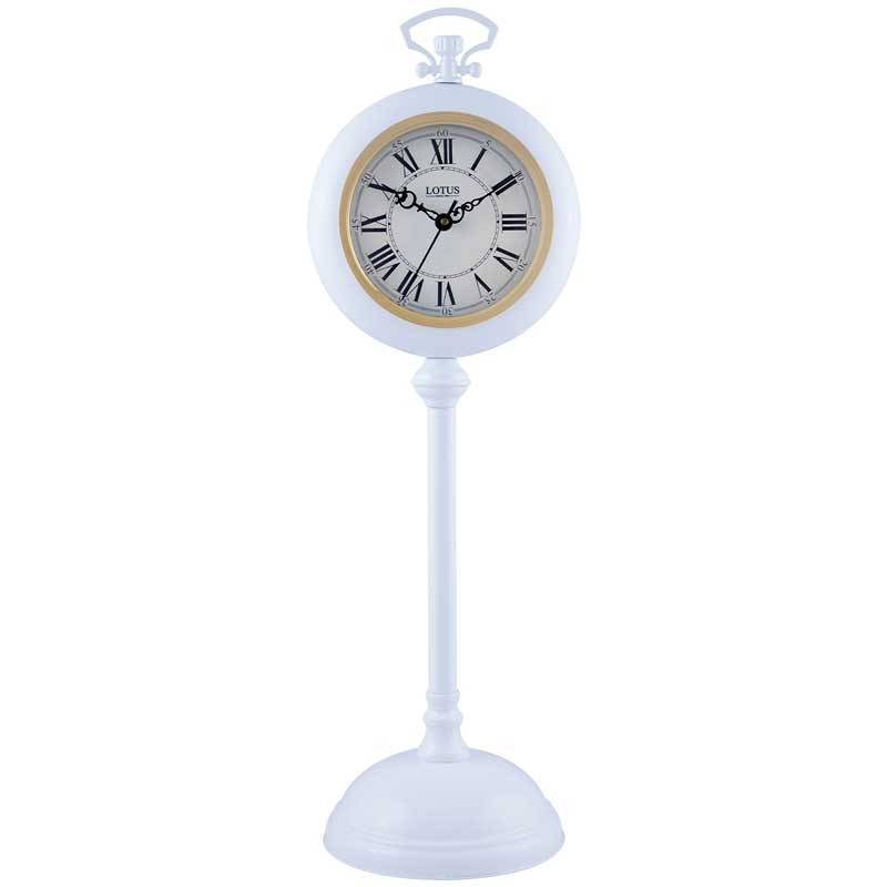 9e0279b9f3093486cb8faaf9036dcc54 ساعت رومیزی لوتوس مدل 804 CLARA -WH