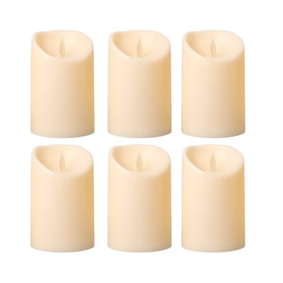 شمع ال ای دی مدل شعله متحرک کد 12 مجموعه 6 عددی