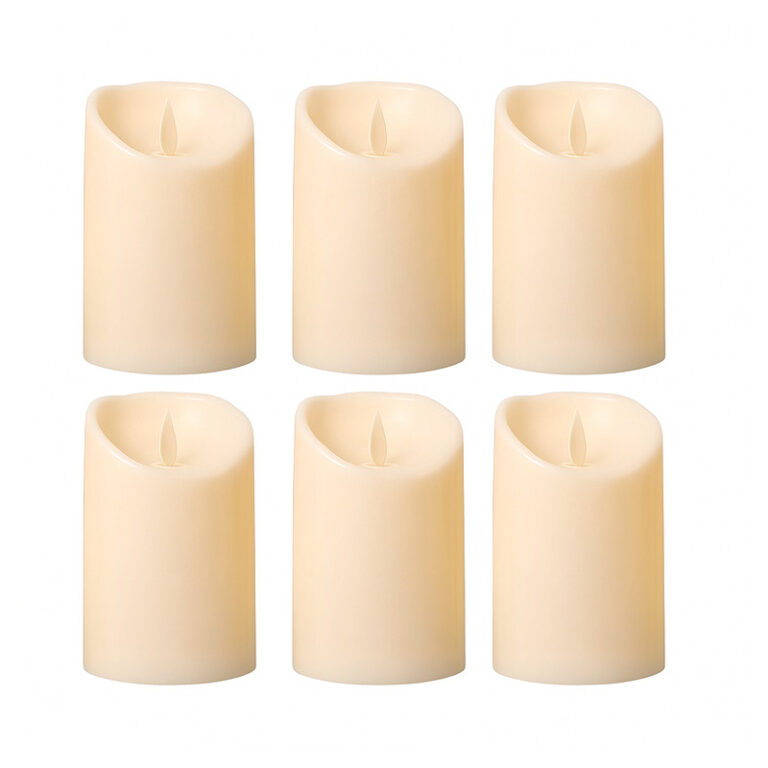 شمع ال ای دی مدل شعله متحرک کد 12 مجموعه 6 عددی