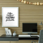 تابلو دکوراتیو مدل نوشته انگلیسی طرح Coffee کد 716