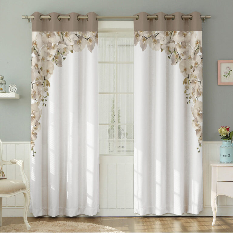 پرده نیروانا طرح سنتی مدل مخمل کد 8432 سایز 140×280 سانتی متر