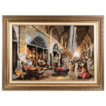 تابلو فرش دستباف سی پرشیا مدل بازار مسگرها کد 903591