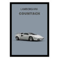 تابلو مدل ماشین لامبورگینی Lamborghini Countach