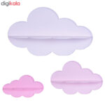 شلف دیواری طرح ابر مجموعه 3 عددی