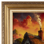 تابلو فرش دستباف سی پرشیا طرح منظره کلبه کد 904032