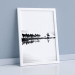 تابلو مدل دیواری طرح اسب سوار کد EA-1295