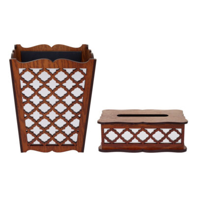 ست سطل و جای دستمال کاغذی مدل B-190