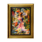 تابلو فرش ماشینی طرح دستبافت مدل مینیاتور کد 7813