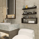 شلف دیواری سایا کابینت مدل ضدآب کد S101 بسته 3 عددی