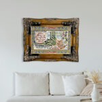 تابلو فرش ماشینی طرح چهار قل کد ۷۱۲۷