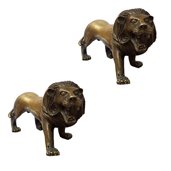 a871ba943aabea3de58967a7353ece67 مجسمه برنزی مدل شیر علامت کد CHNA 1 بسته 2 عددی