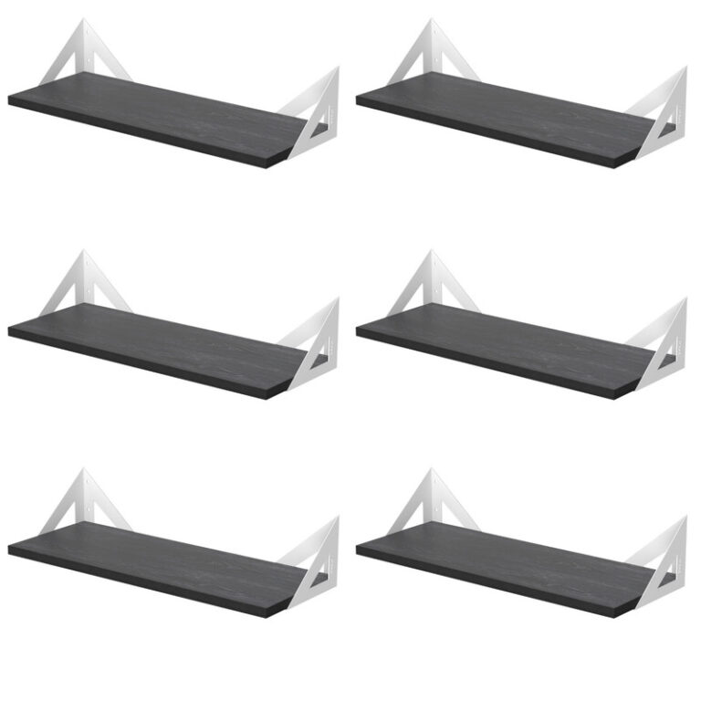 شلف دیواری دینیال مدل p.s مثلثی کد DN-02SH-06 مجموعه شش عددی