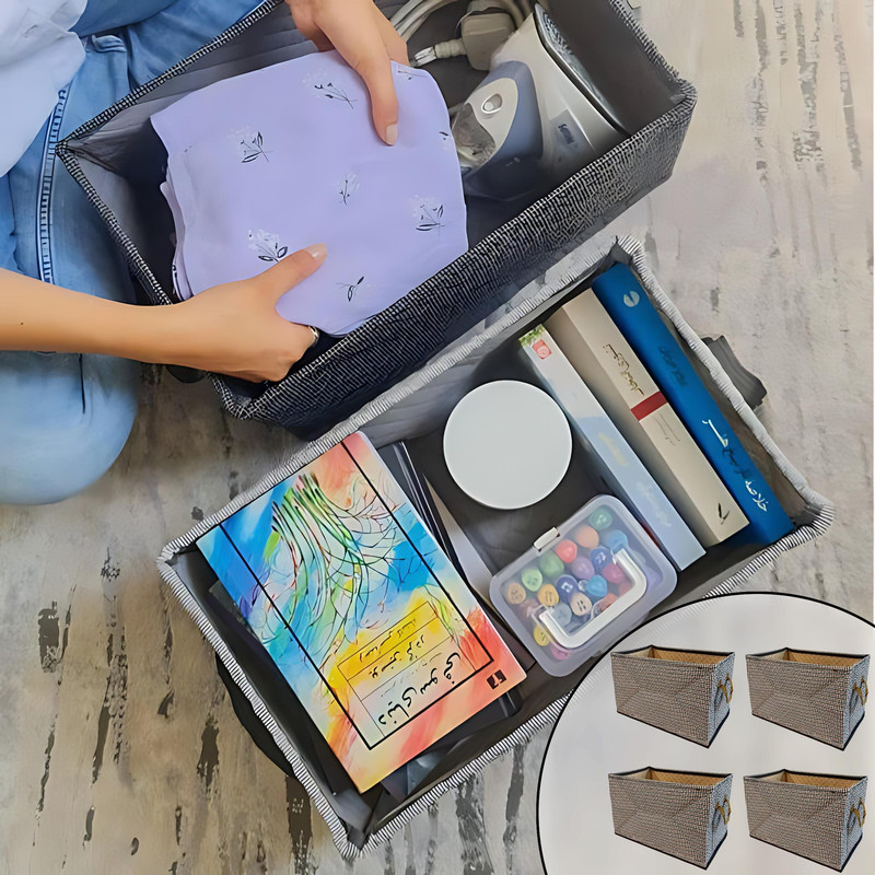 a9703a8f687120f6e073a7aa5529d583 باکس نظم دهنده تن تن مدل اسکلت فلزی مجموعه 4 عددی