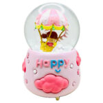 گوی موزیکال مدل پمپی Happy طرح دخترک بالن سوار کد PA1396