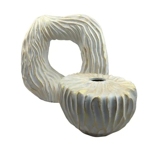 گلدان دکوری مدل چروک کلاسیک مجموعه دو عددی