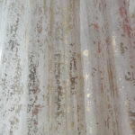 پرده تیکو دکو مدل حریر ژورژت طلاکوب سایز 280x300 سانتی‌متر