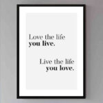 تابلو مدل Live love life کد 248901984