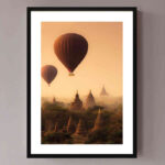 تابلو مدل Balloons over Myanmar کد 248901787