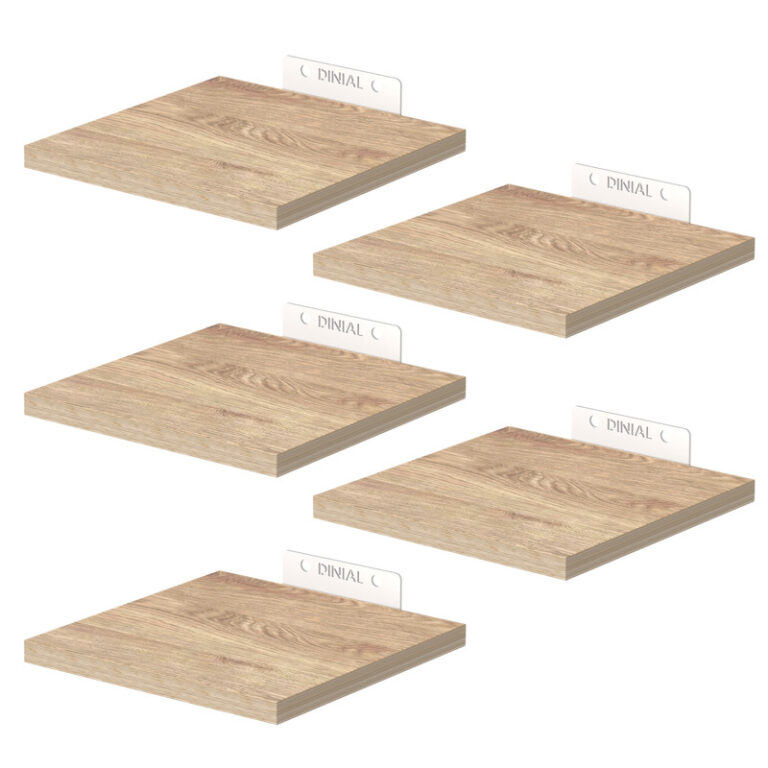 شلف دیواری دینیال مدل هرمی p.s کد DN1515 مجموعه پنج عددی