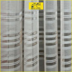 پرده تیکو دکو مدل حریر ژرسه سه لاین ژوردار سایز 140*280 سانتی متر