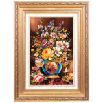 تابلو فرش دستباف سی پرشیا مدل گل با گلدان کد 903718