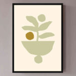 تابلو مدل Green leaves کد 248901508