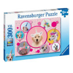 پازل 300 تکه راونزبرگر مدل Cuddly Unicorn Dogs کد 13297