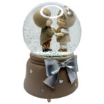 گوی موزیکال مدل پمپی Love طرح عشق دختر گوش خرگوشی کد PA4282