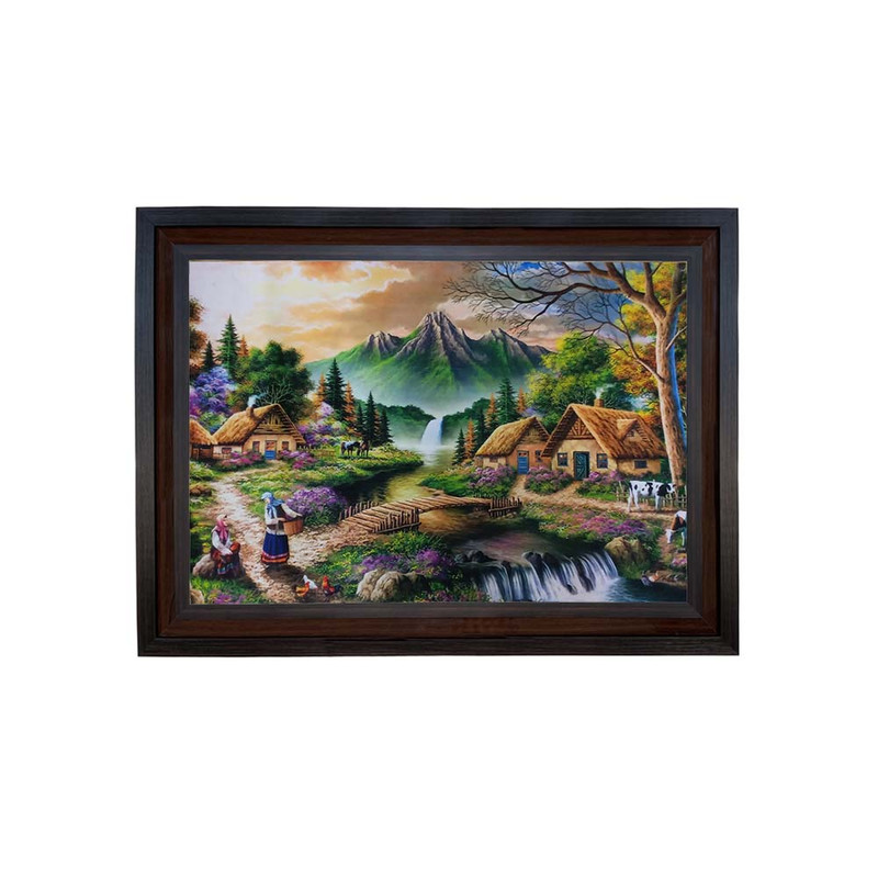 b2678aa750c47b959a75b82e0b72aa69 تابلو فرش ماشینی مدل روستا کد 8912