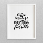 تابلو دکوراتیو مدل نوشته انگلیسی طرح Coffee کد 716