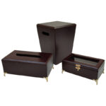 ست سطل و جای دستمال کد 3021 به همراه جا کاردی