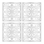 تایل سقفی مدل ارتمیس کد 10 سایز 60x60 سانتی متر مجموعه 4 عددی